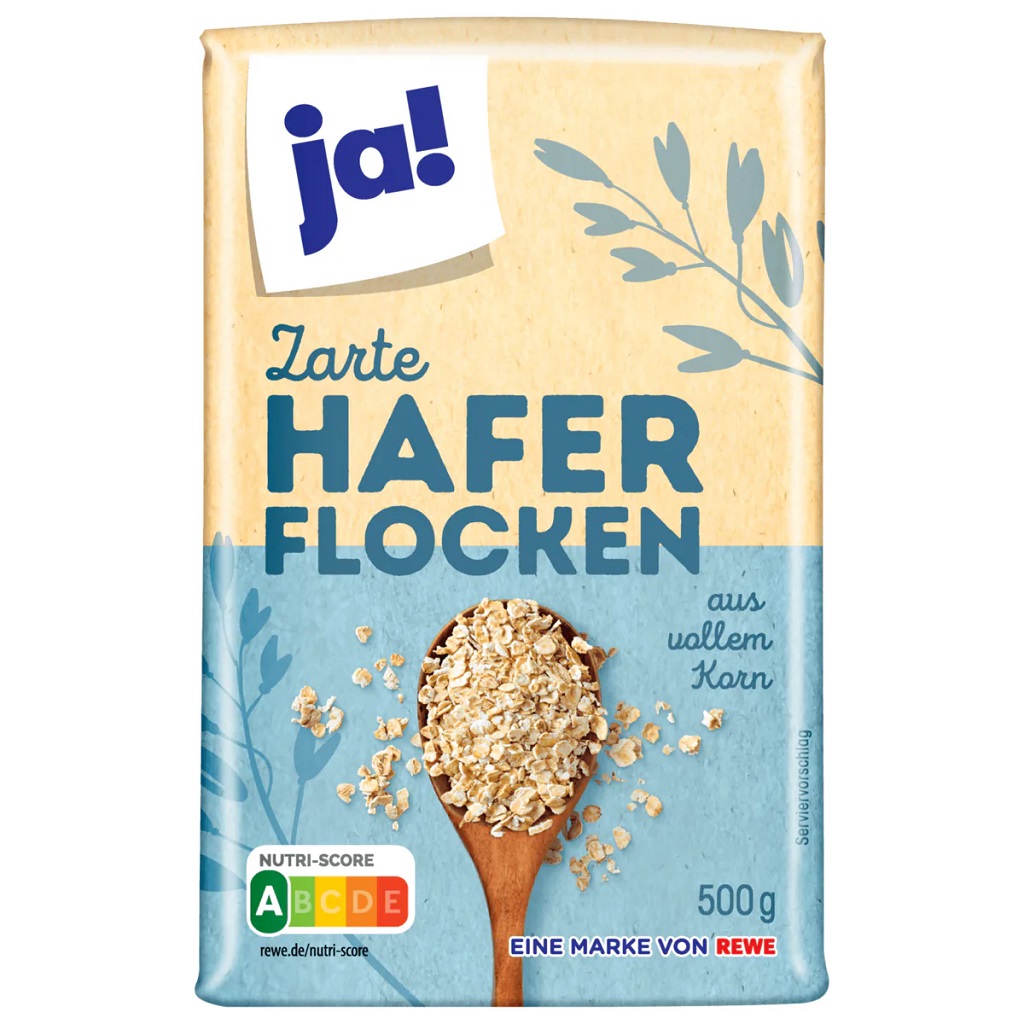 Ja! Zarte Haferflocken 500g MHD:19.11.25