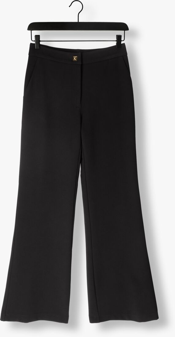 ACCESS zwarte access pantalon flare pants with metallic stud d
