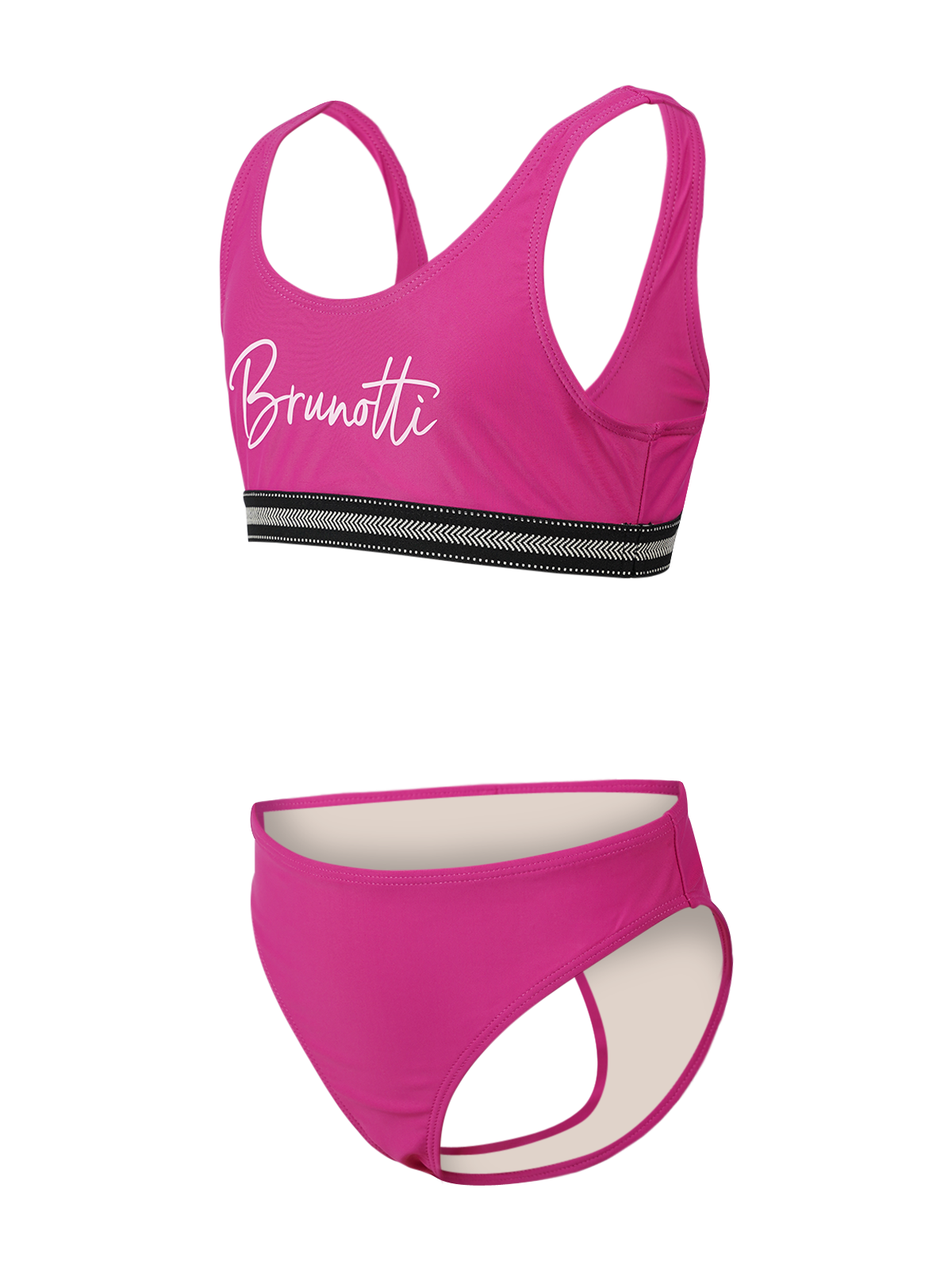 Brunotti Bustier-Bikini, 2 Stk. mit kontrastfarbenen Bund