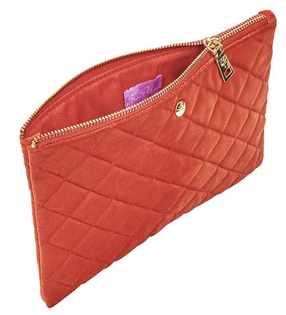 Fan Palm Kulturbeutel - Quilted Velours - Apricot