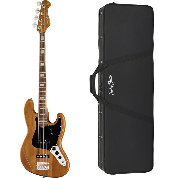 Harley Benton MV-4JB Natural Bundle