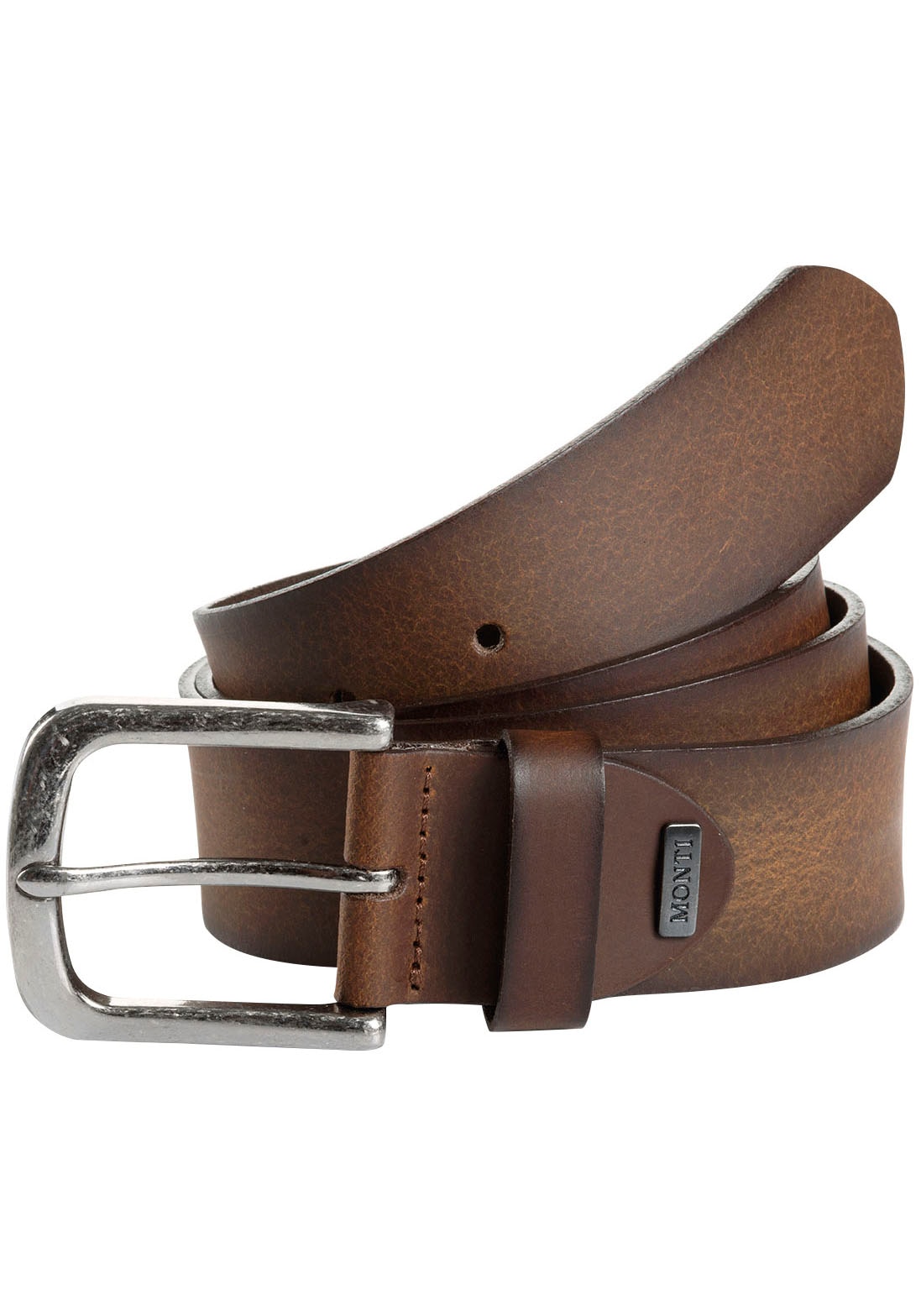 MONTI Ledergürtel »NASHVILLE« 4,0 cm breit, Jeans-Casual, kürzbar, bis Gr. 150 cm