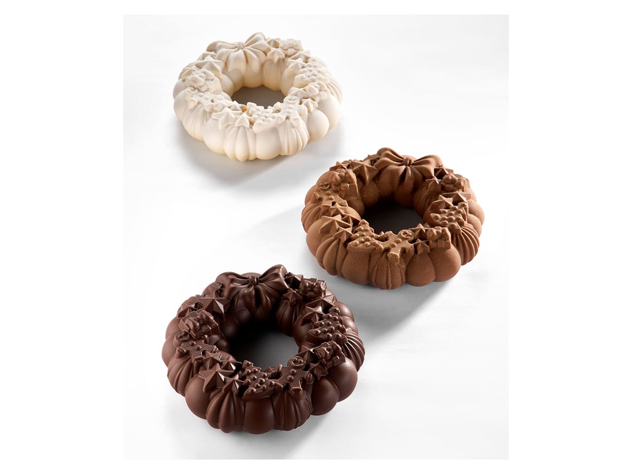 Moule chocolat couronne de Noël - Pavoni