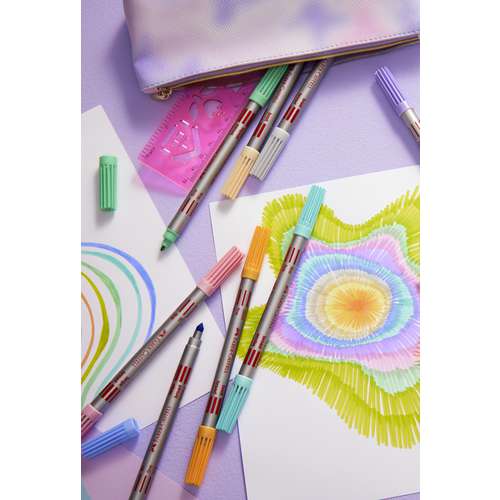 FABER-CASTELL Doppelfasermaler Pastell