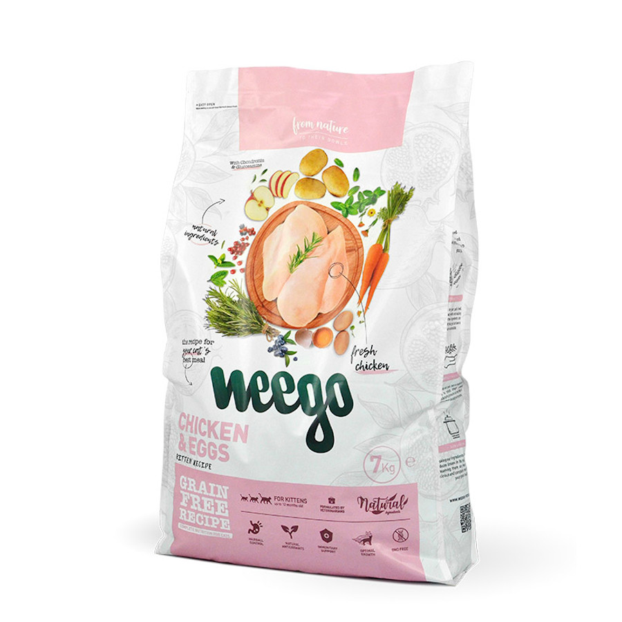 Ração para gatinhos Weego sabor Frango e Ovos