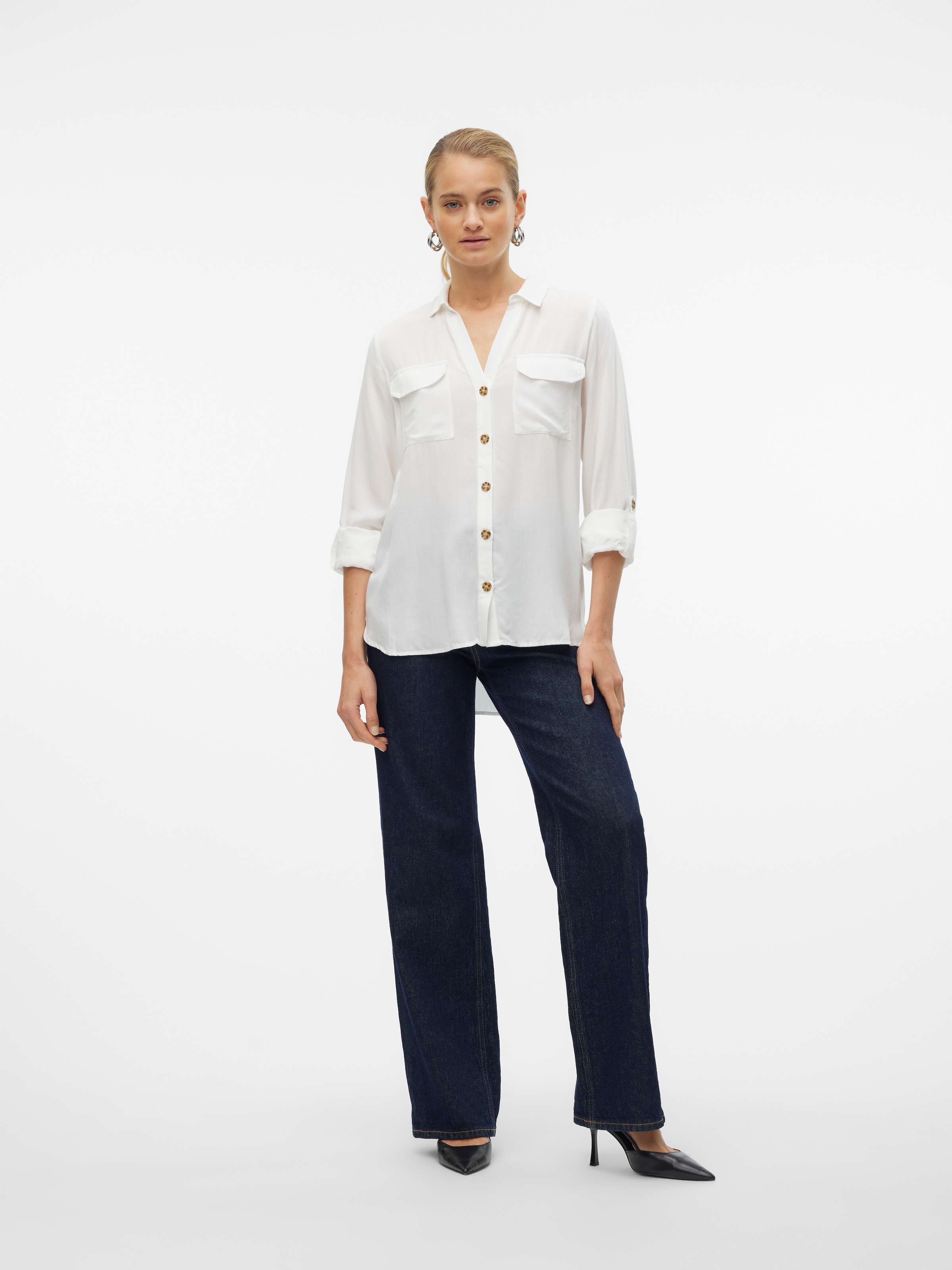 Vero Moda Hemdbluse »VMBUMPY L/S SHIRT NEW WVN GA NOOS«