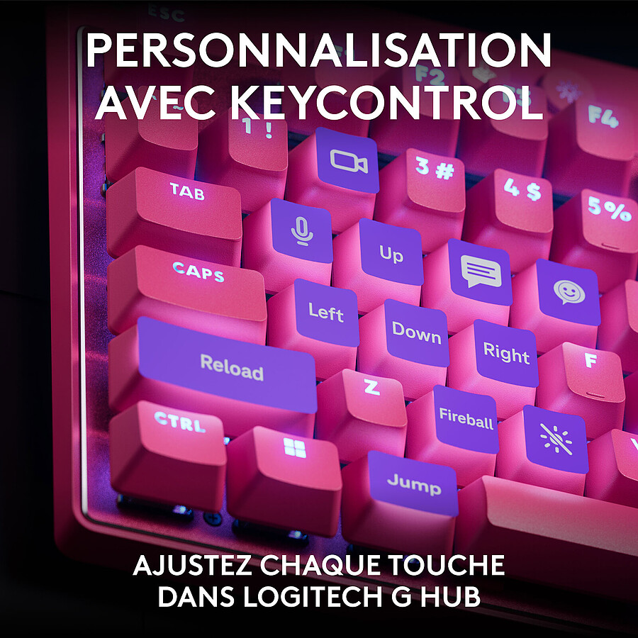 Logitech G Pro X TKL Rapid Linear - Magenta