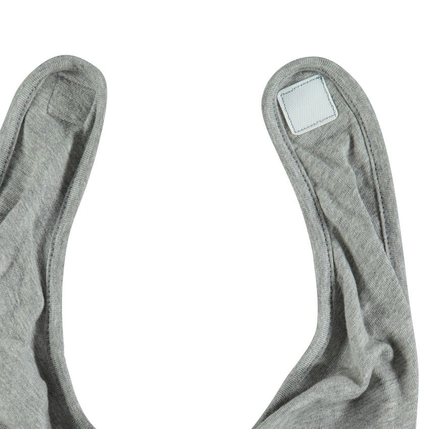 Bavoir en jersey print SMILEY BABY Smiley - Gris/Vert