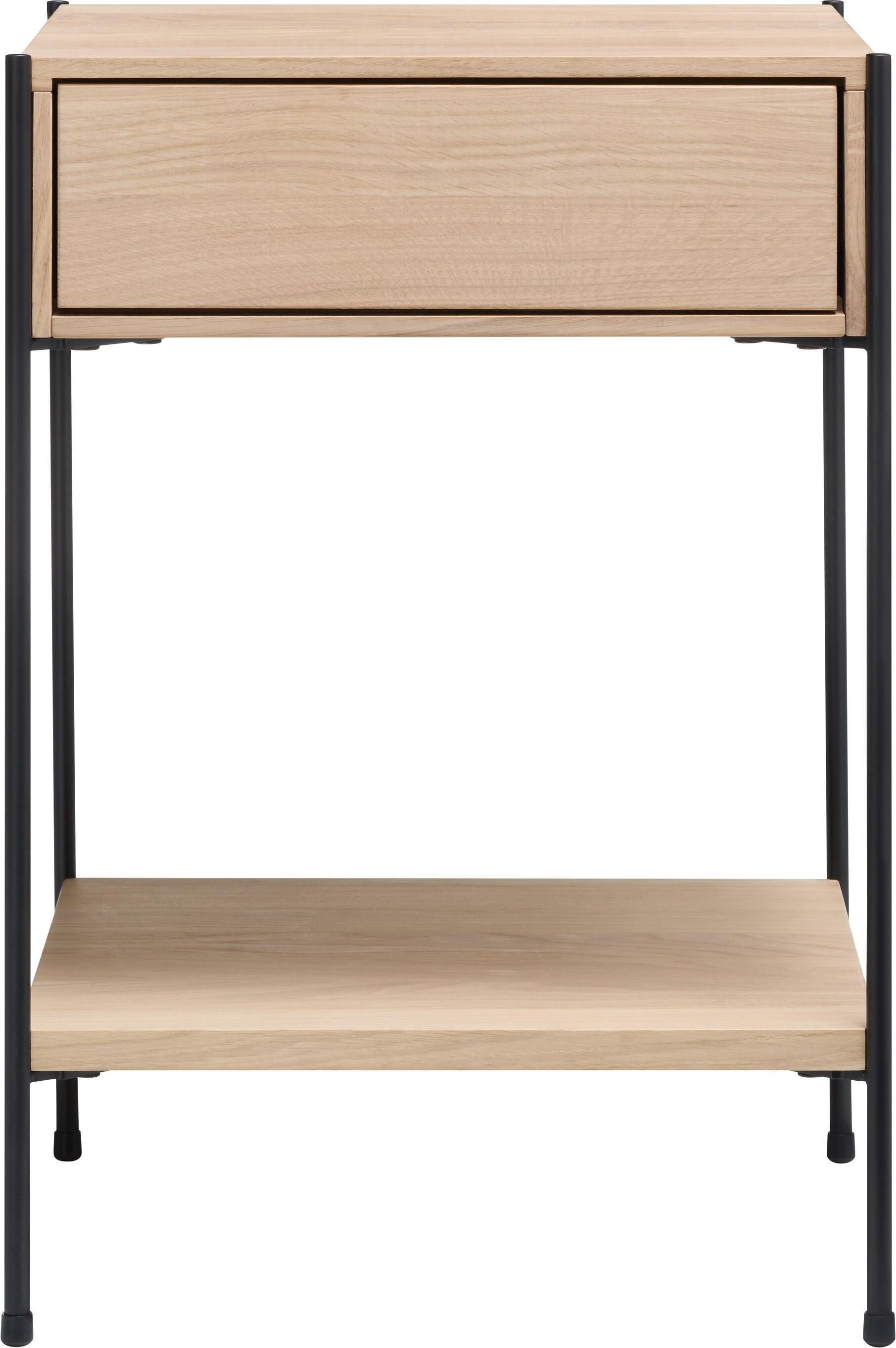 MALA Nachttisch - Eiche weiss / B: 40.0 cm x T: 40.0 cm x H: 59.0 cm