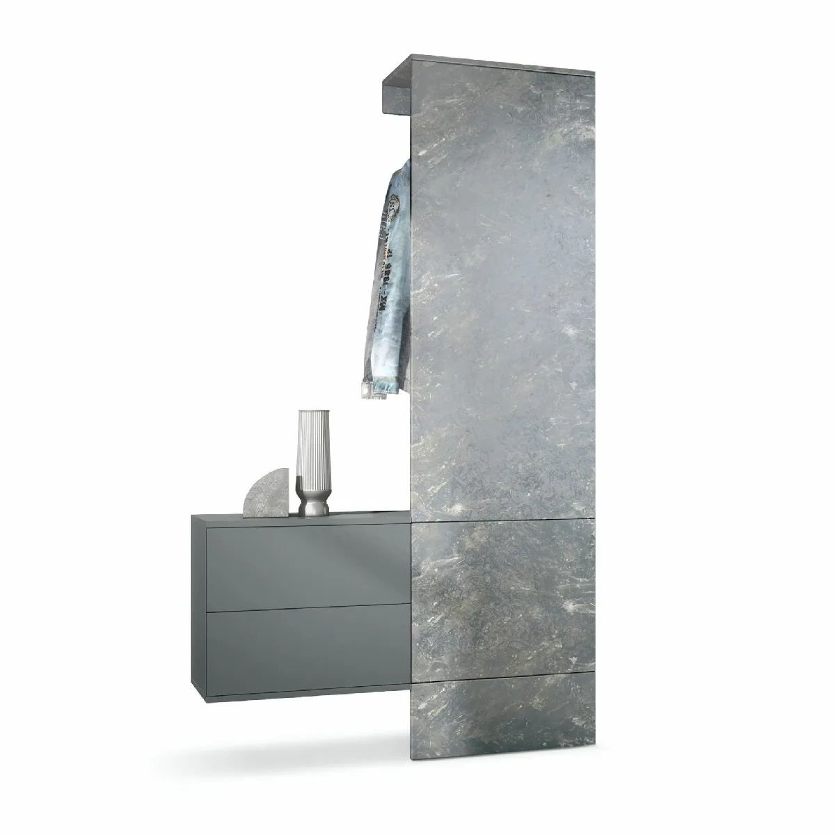 MPC Vestiaire Marbre Graphite 105x193x35