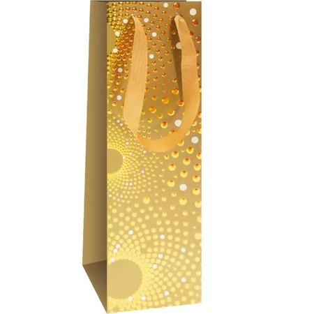 Trötsch Flaschentasche Metallic 11 x 36 cm, 1 Stück, 4-fach sortiert