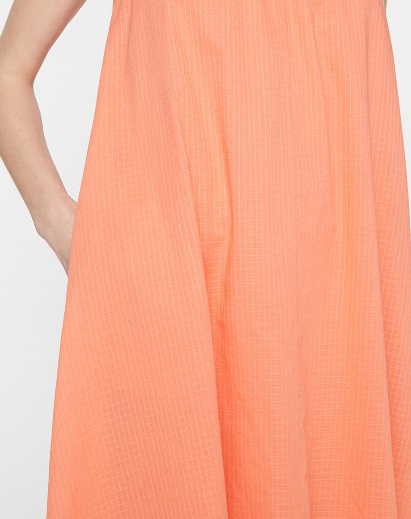 Galeries Lafayette Robe en Coton biologique Lassi ample orange