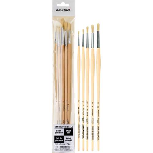 da Vinci SYNTHETIC BRISTLE 5er-Set rund, Serie 5295