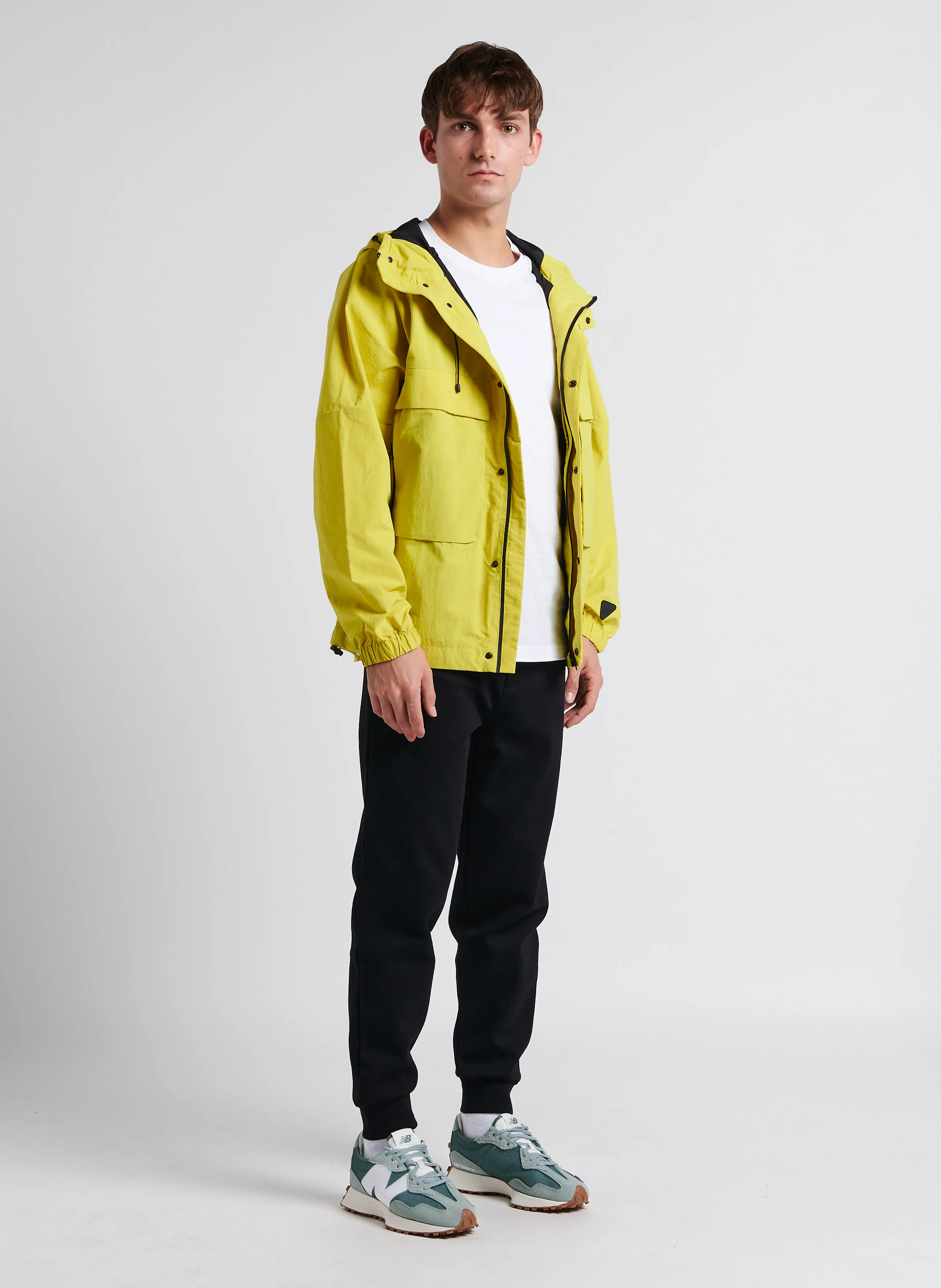 Jogging droit en coton| Noir