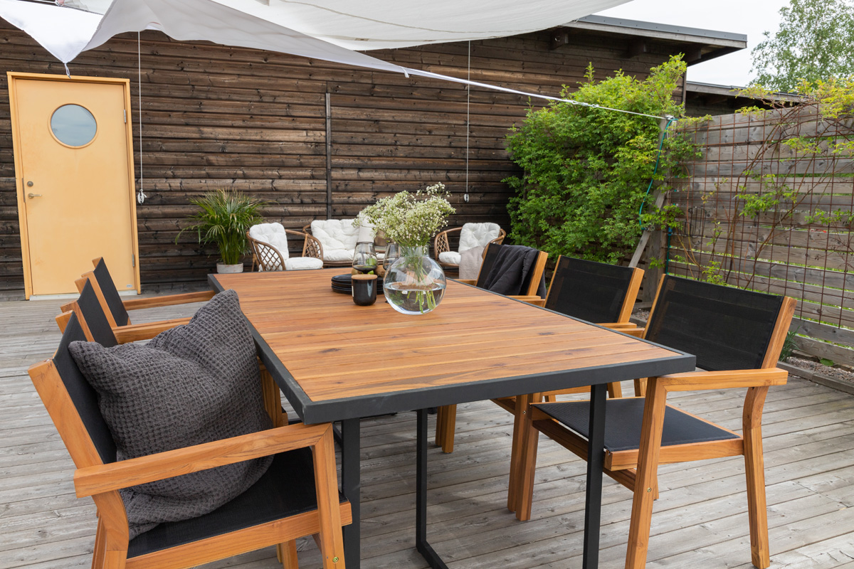 Houten tuintafel Sverre - 200 x 100 cm Bruin