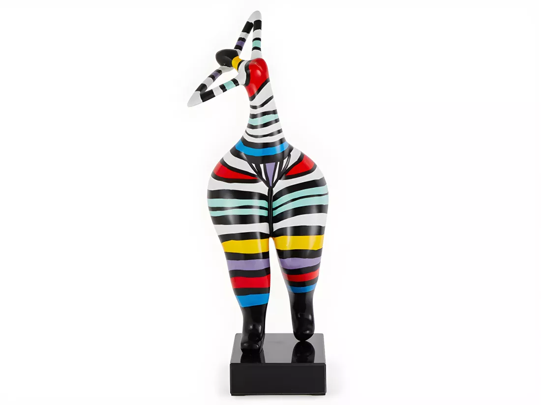 Statue de femme en résine - 17 x 17 x 51 cm - multicolore - MISTRESS
