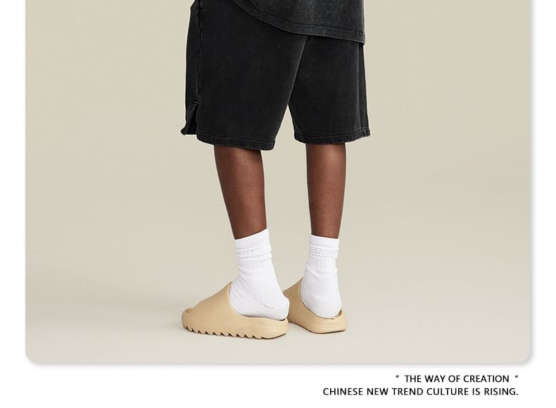 Baethreads - Gewassen shorts met split aan de zijkant in 5 kleuren
