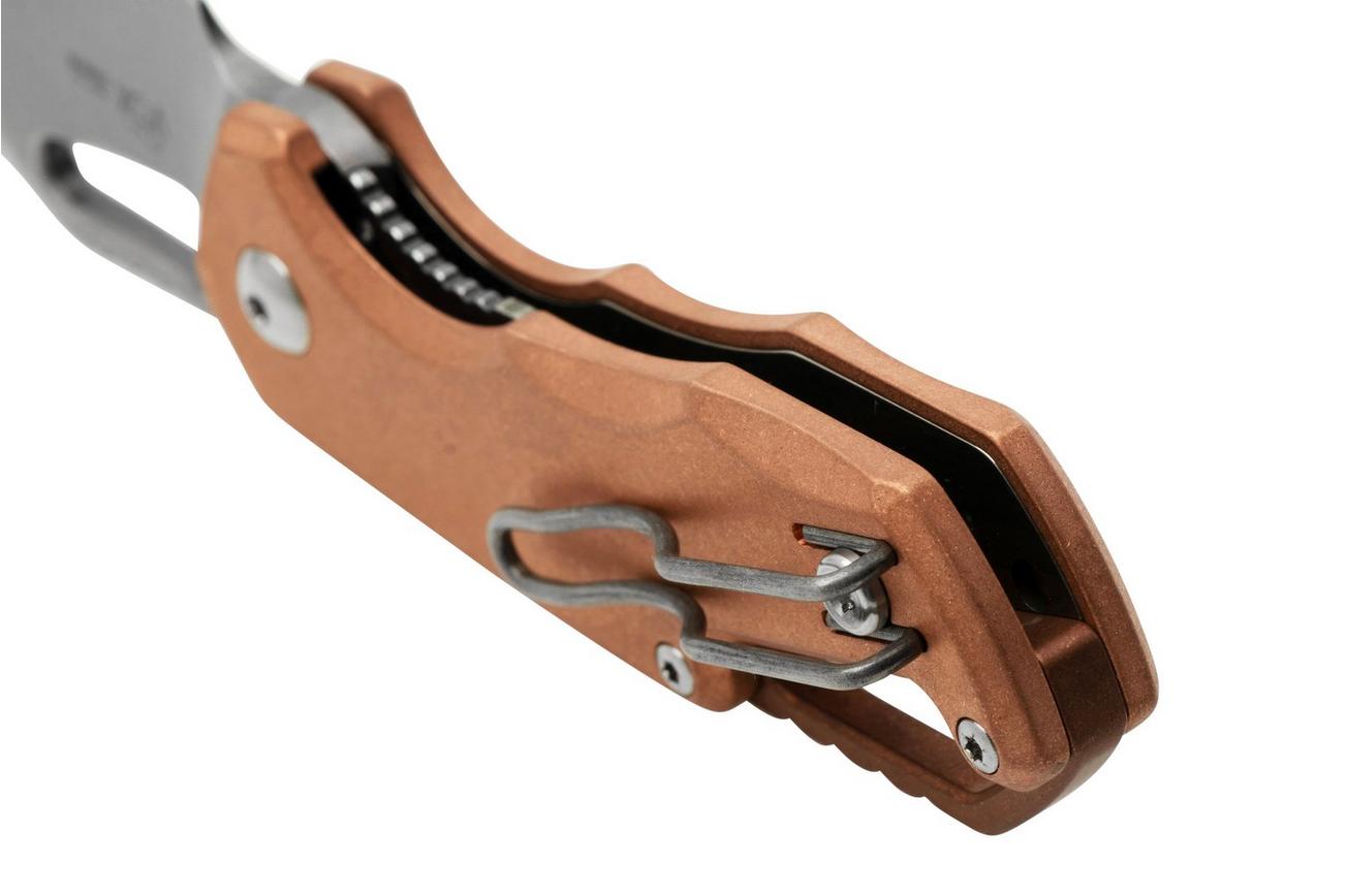 MKM Isonzo FX03-3CO Clip Point Stonewashed, Copper zakmes, Jesper Voxnaes design