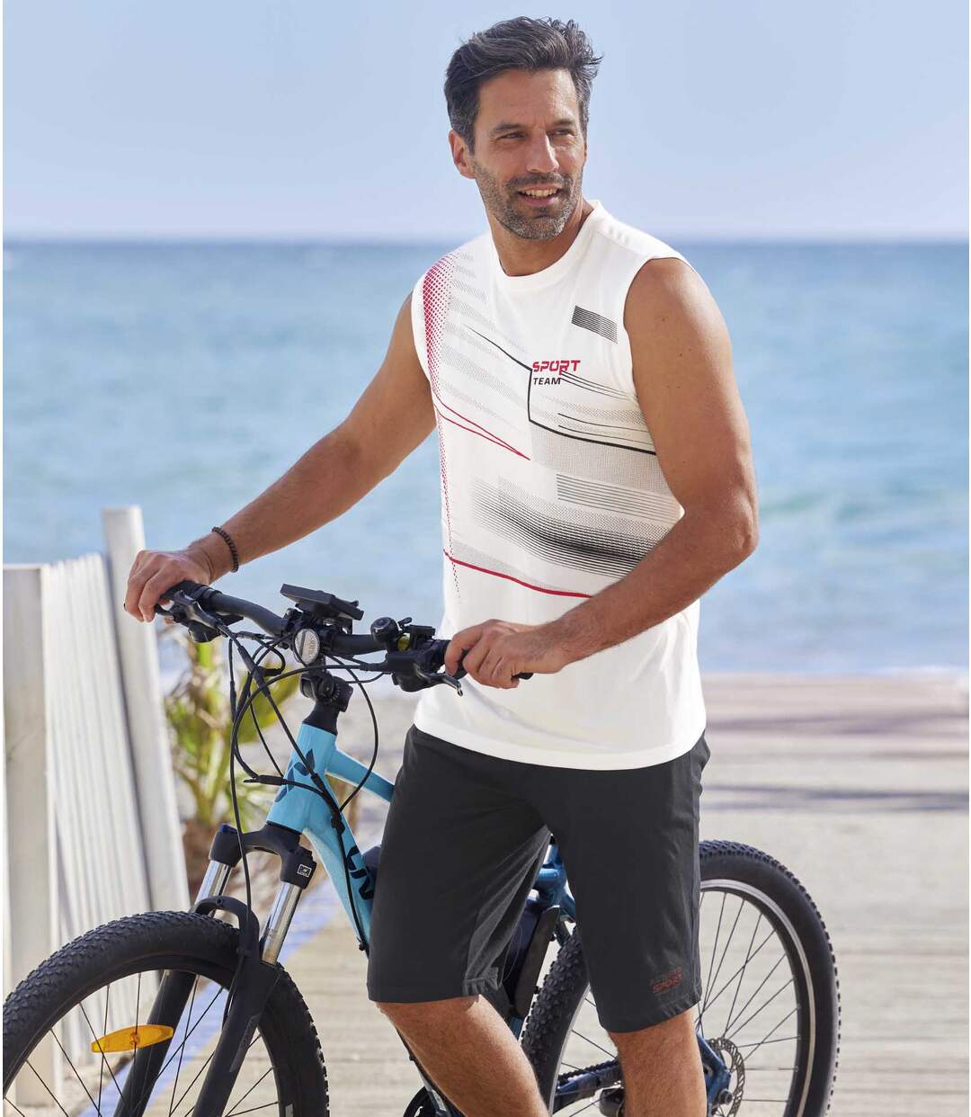Lot de 2 Bermudas Jersey Active Sport