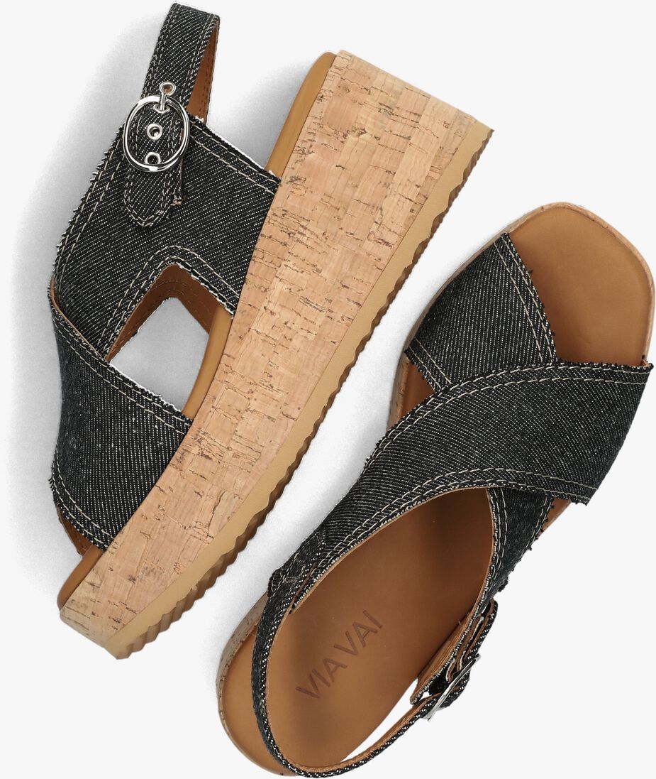 VIA VAI zwarte via vai sandalen sissel capri
