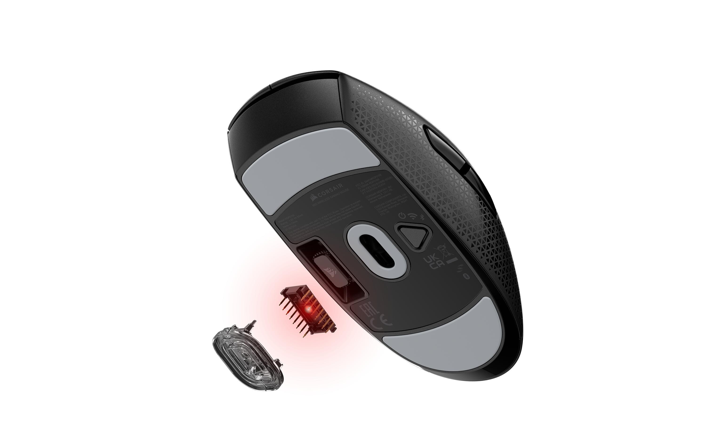 Gaming-Maus M55 Wireless, SchwarzKabellose Gaming-Mouse mit geringem Eigengewicht und programmierbaren Tasten