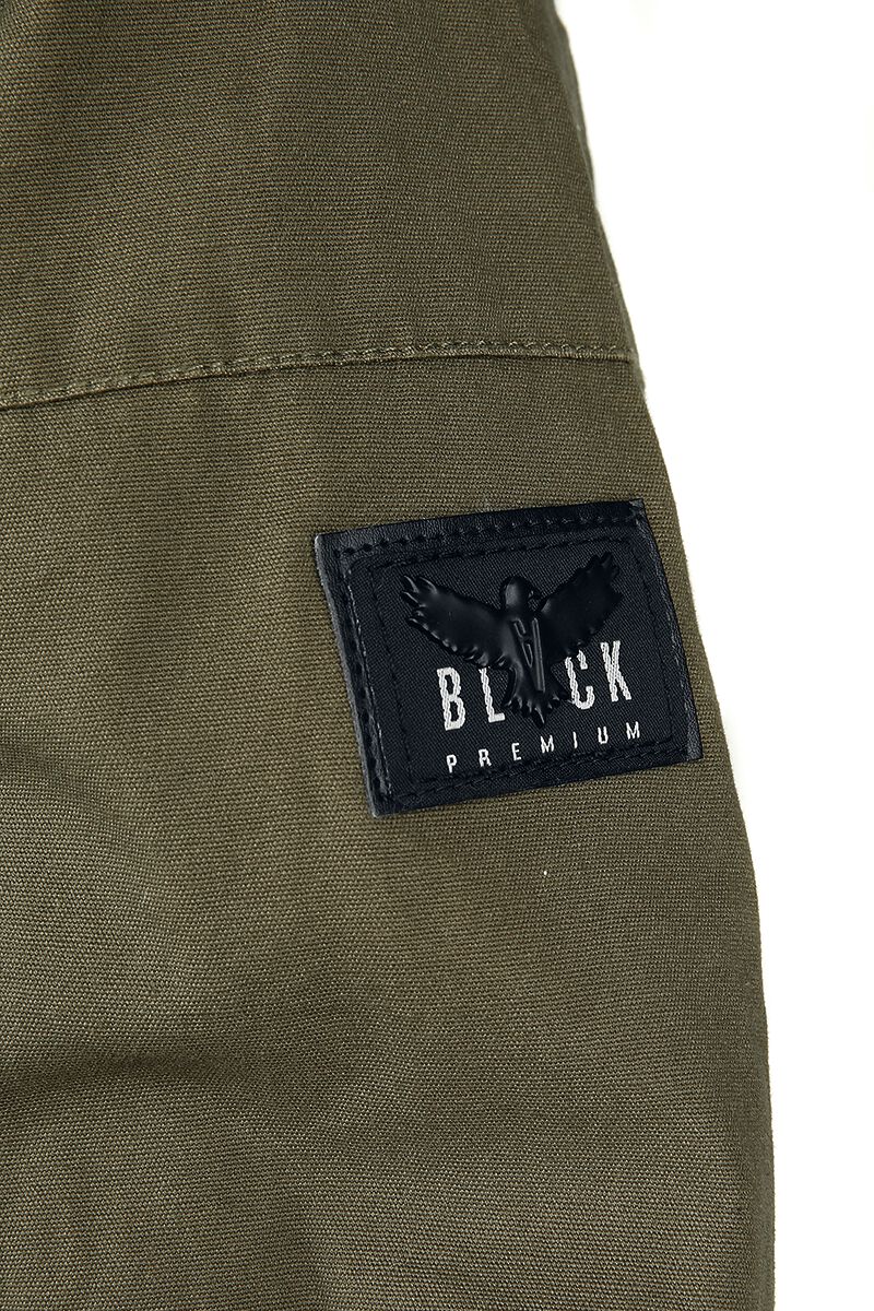 Veste D'Hiver Olive Avec Poches | Black Premium by EMP Veste d'hiver
