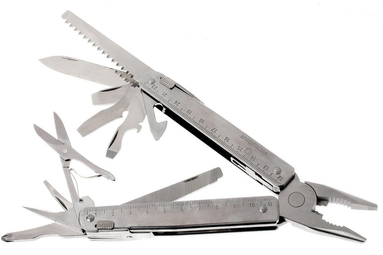Victorinox SwissTool X 3.03.27 multitool, lederen foedraal