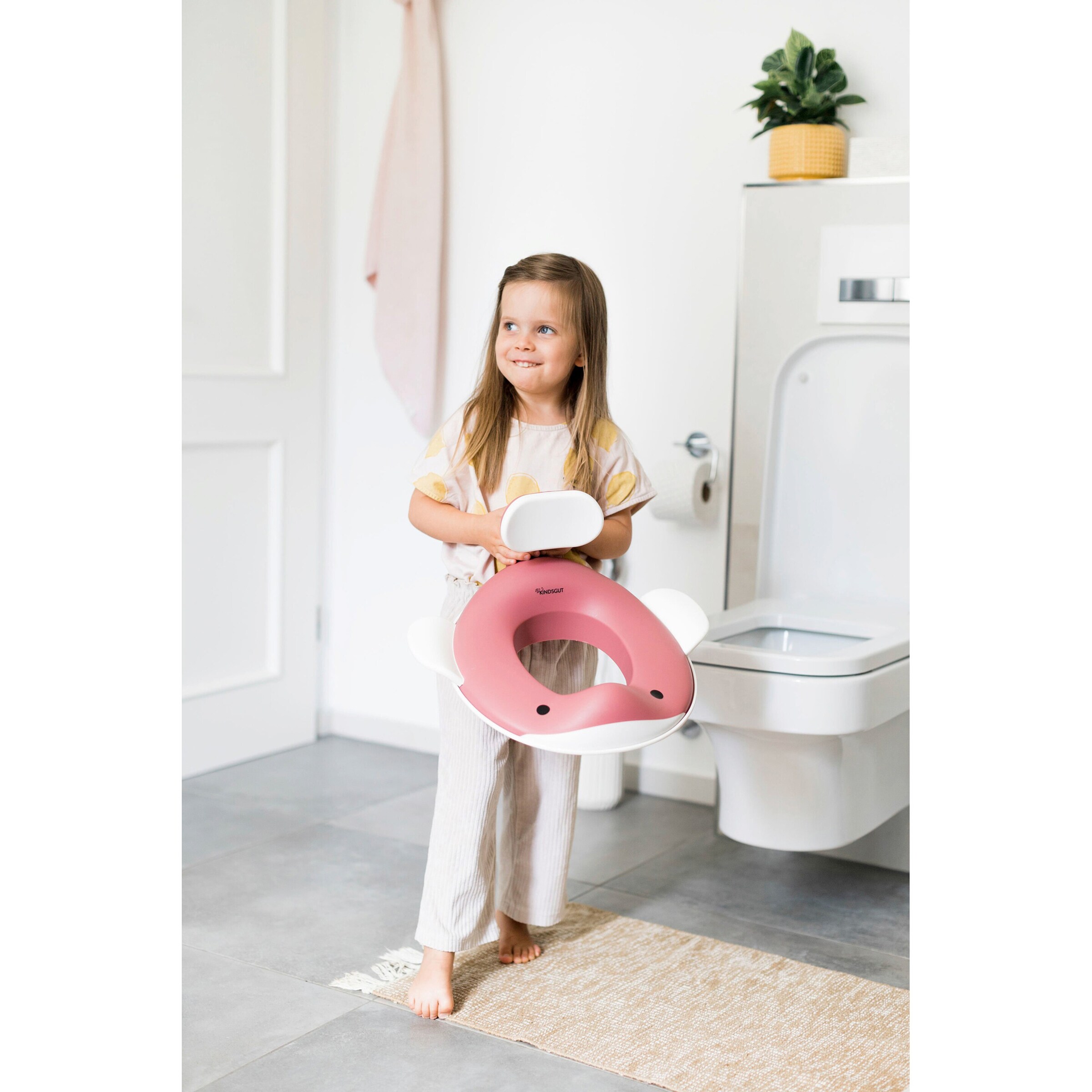 Kindsgut Toilettensitz Wal altrosa