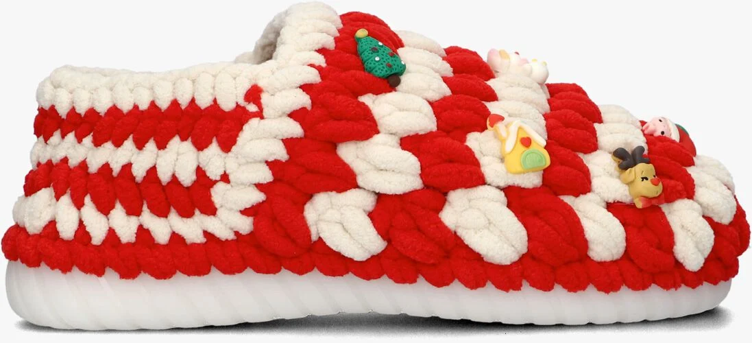 UZURII rode uzurii pantoffels chunky christmas