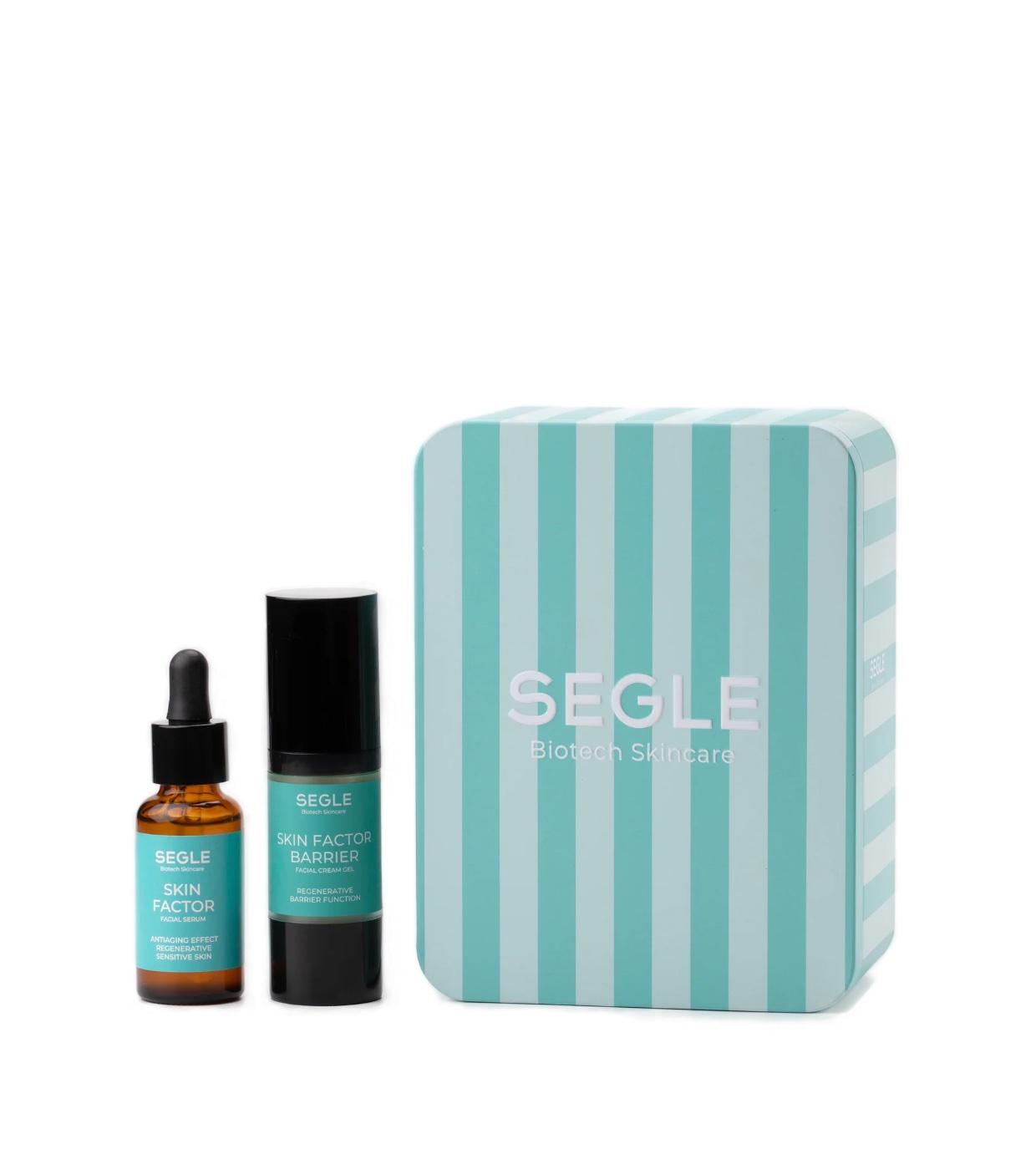 SEGLE - Pacote antienvelhecimento para pele sensível Sérum + Creme - Skin Factor