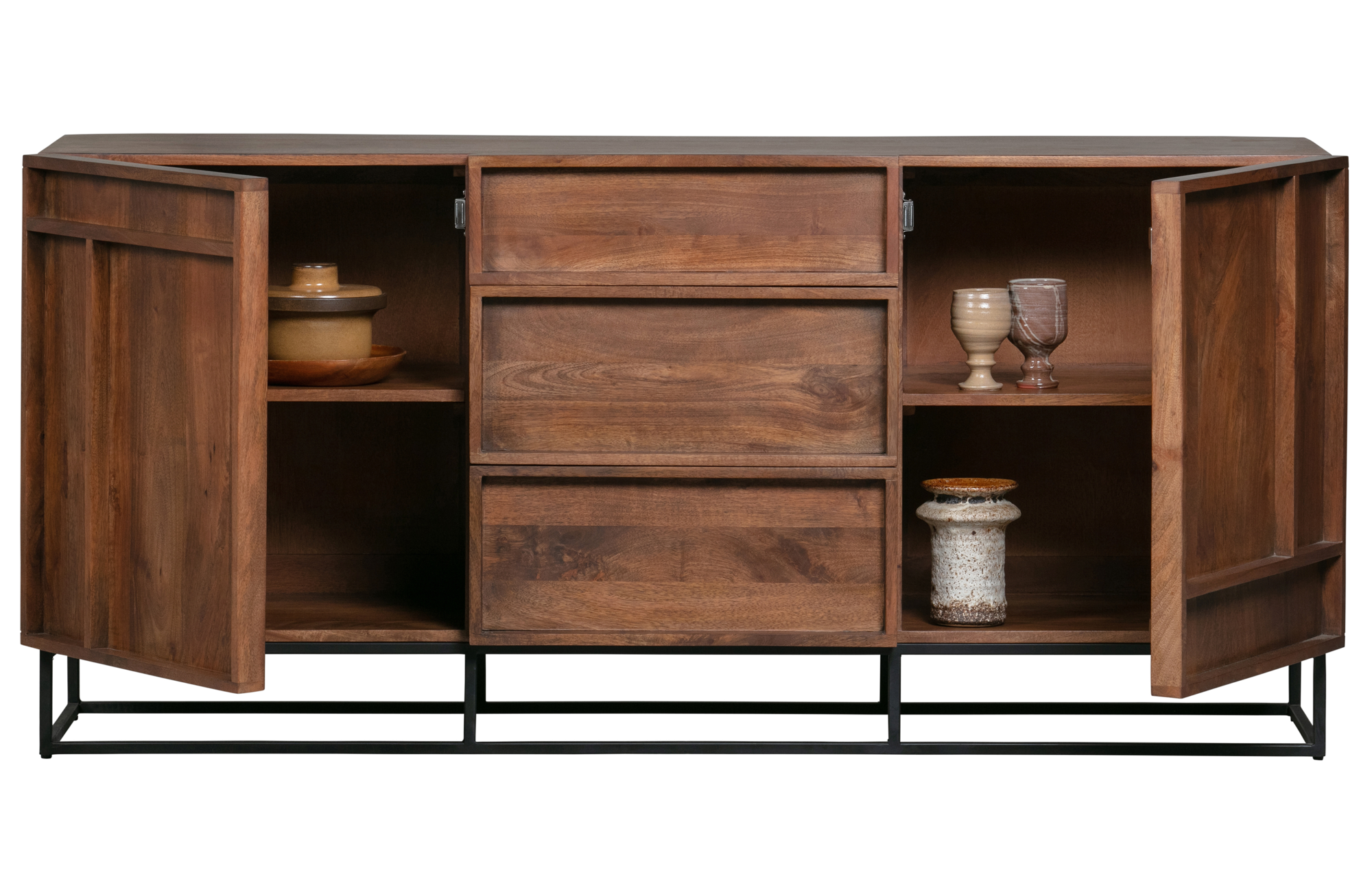 WOOOD Exclusive dressoir Forrest 2-deurs met lade Dressoir Forrest 2-deurs met lade