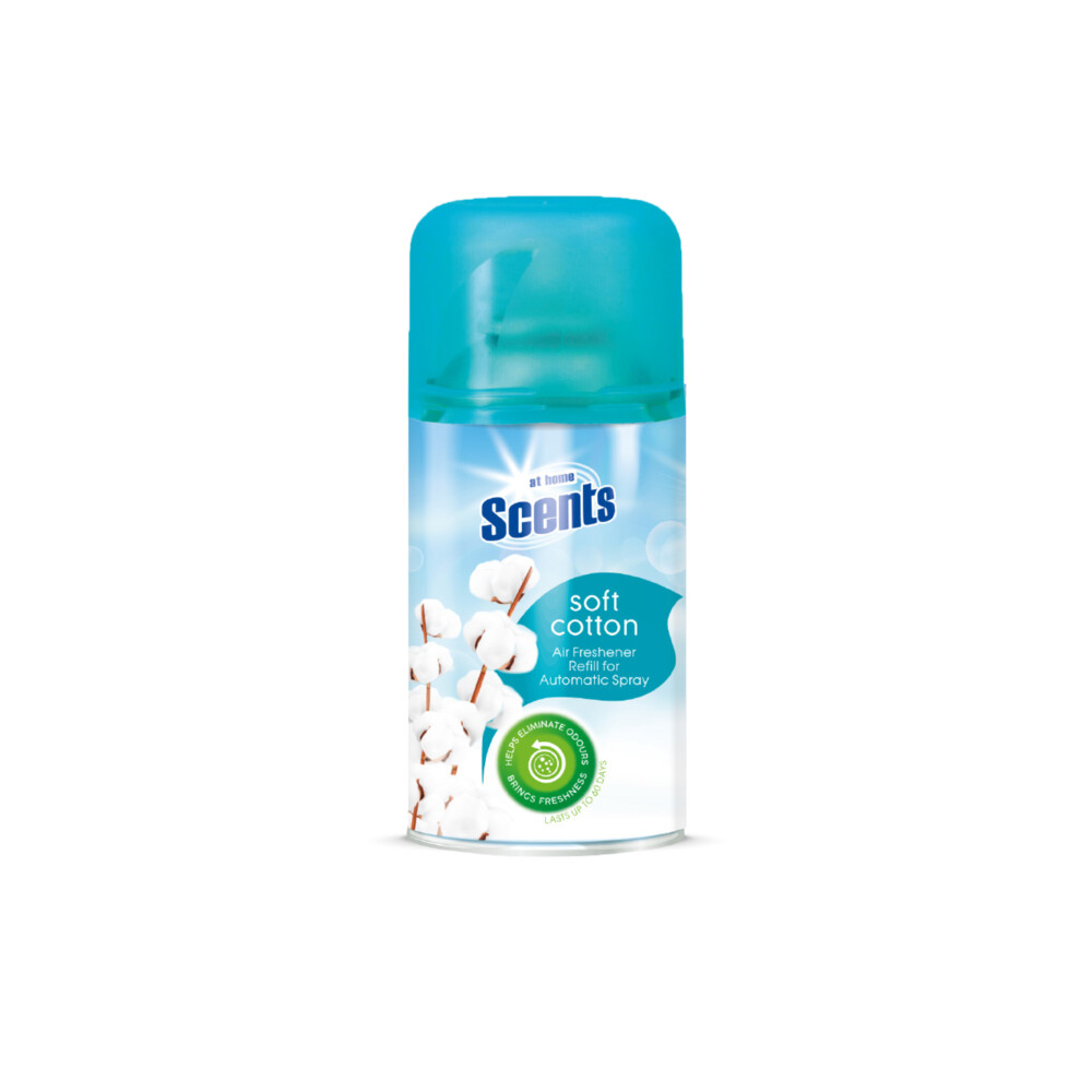 6x At Home Automatische Spray Navulling Fris Katoenlinnen250 ml