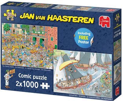 Jan van Haasteren - Hollandse Tradities - Legpuzzels - 2 x 1000 Stukjes