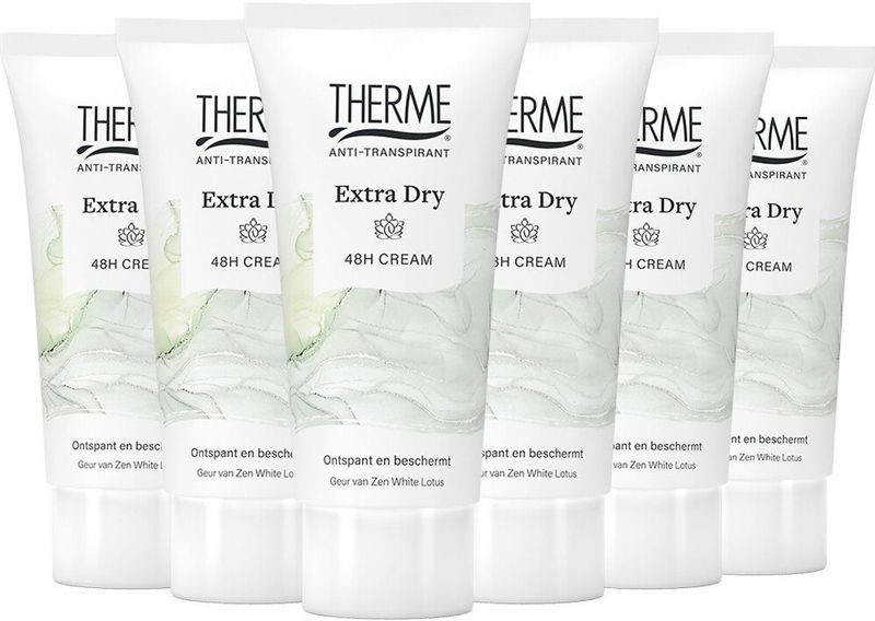 6x Therme Créme Anti-Transpirant Extra Dry 60 ml