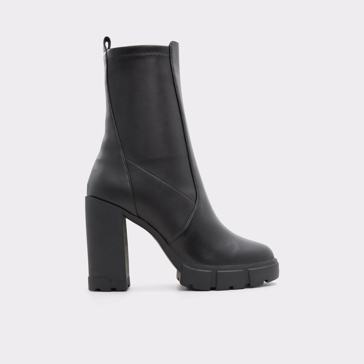 Ilanna Black Synthetic Smooth Women Dress boots