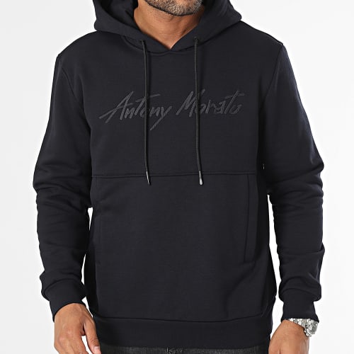 Sweat Capuche New York MMFL00964 Bleu Marine
