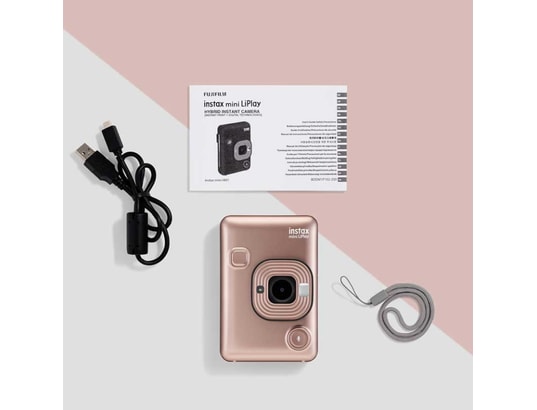 FUJIFILM - Appareil photo instantané numérique Fujifilm instax mini LiPlay blush gold