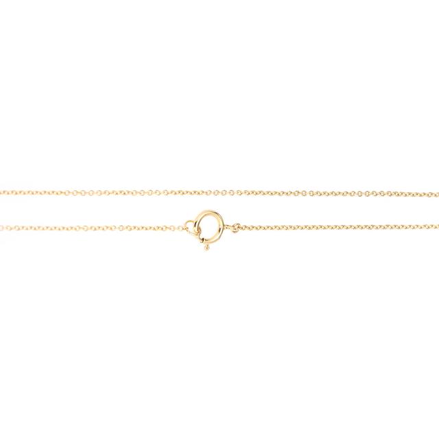 Brillant-Anhänger mit Kette, champagner, 0,50 ct., Gold 585