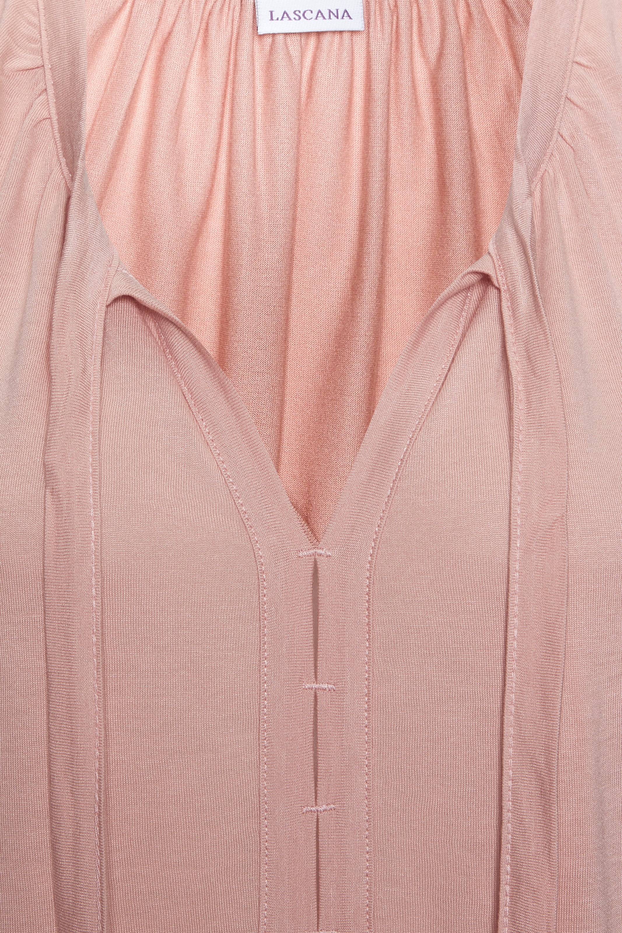 LASCANA Tanktop , mit Bändern am Ausschnitt, lockeres Jerseytop