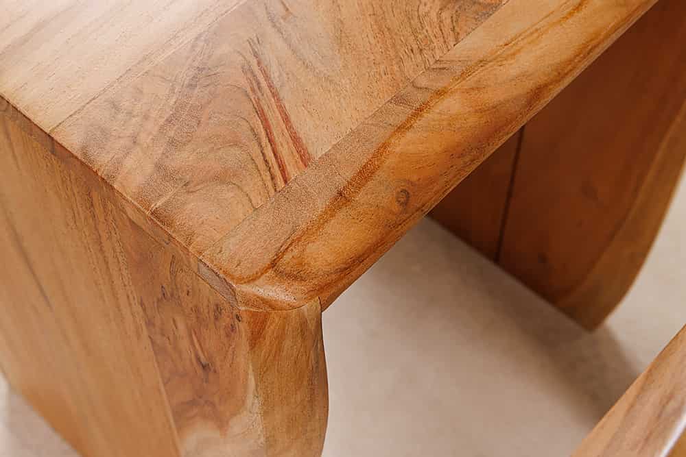 2er Set Beistelltische MAMMUT 55cm braun massives Akazienholz