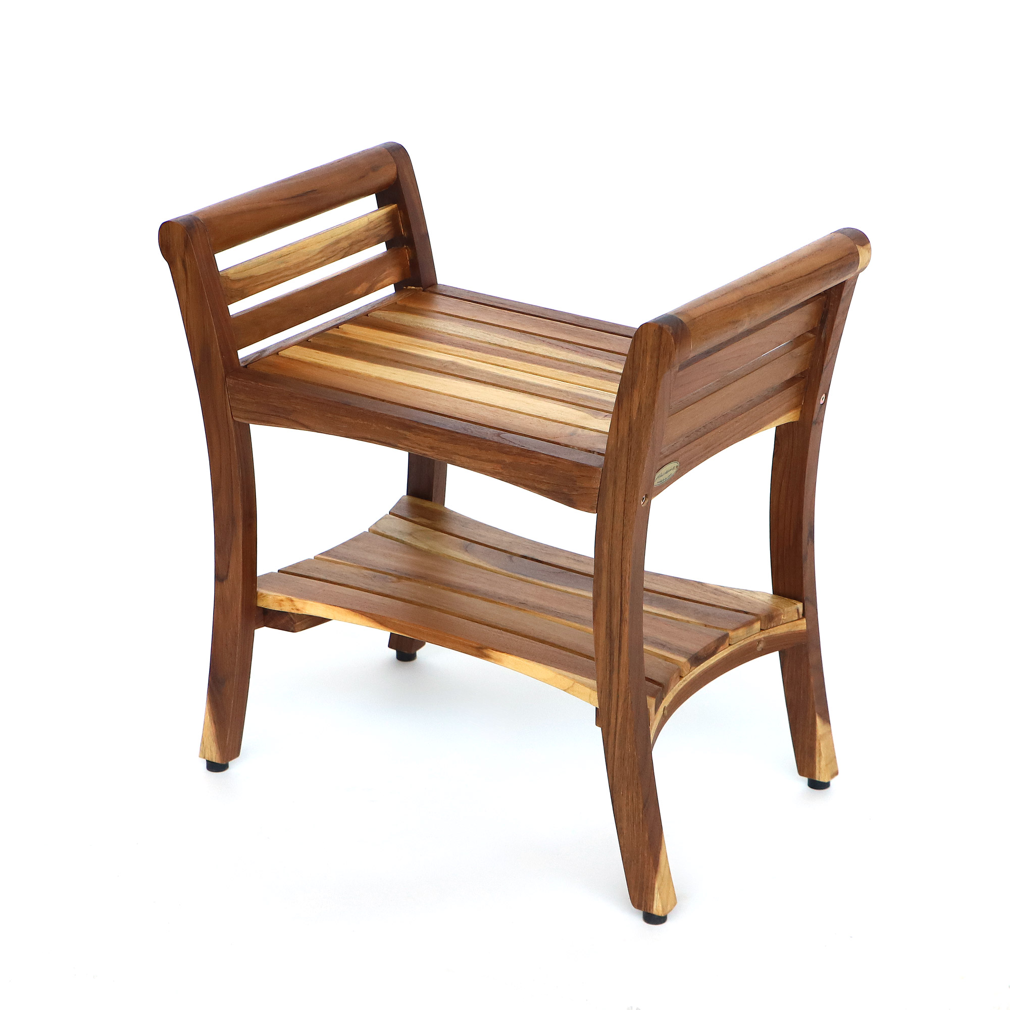 Bad-Hocker aus Teak, B 60 cm, L 37 cm, H 63 cm von fischer's lagerhaus