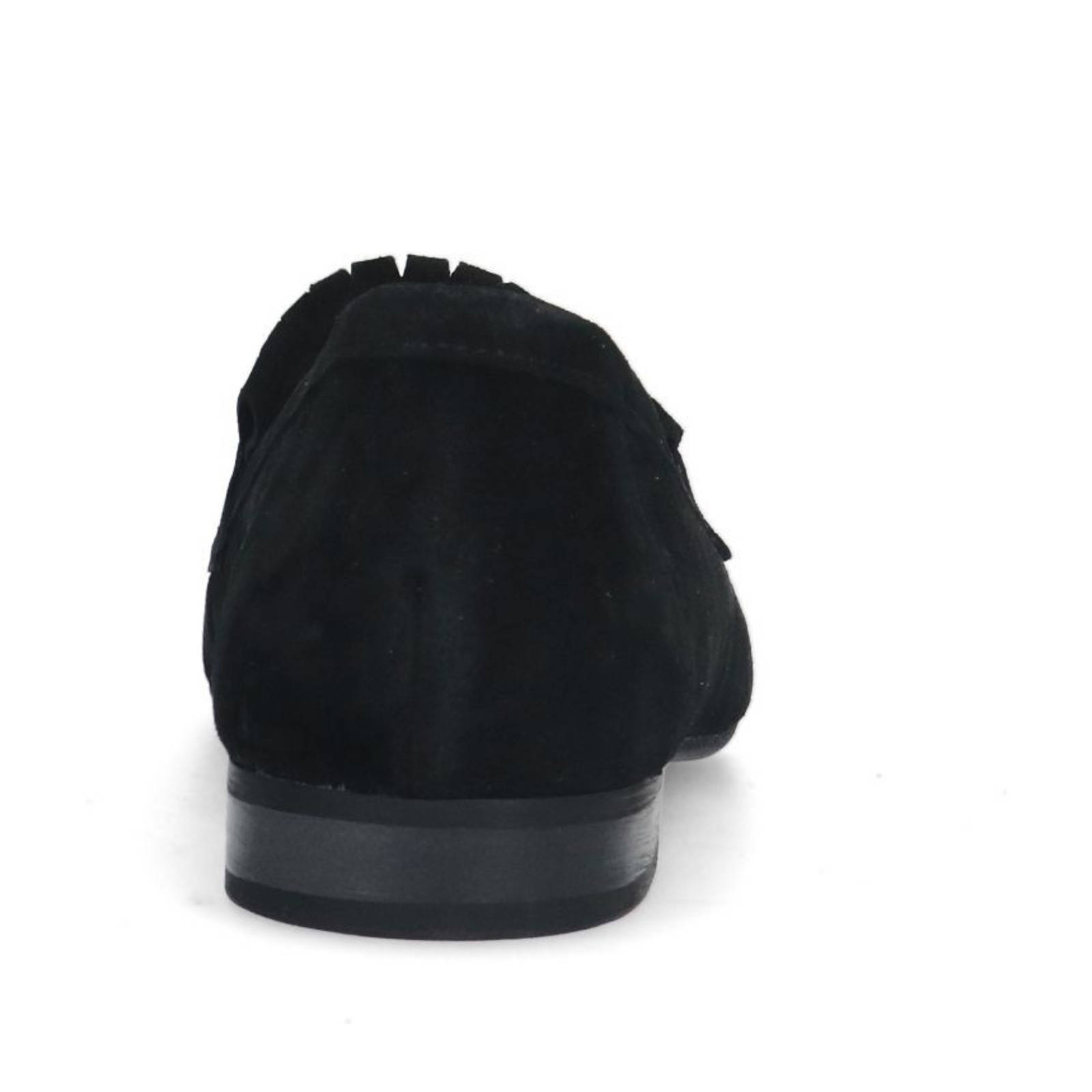 Manfield suède loafers zwart