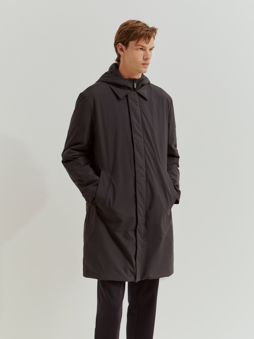 Parka acolchoada com capuz