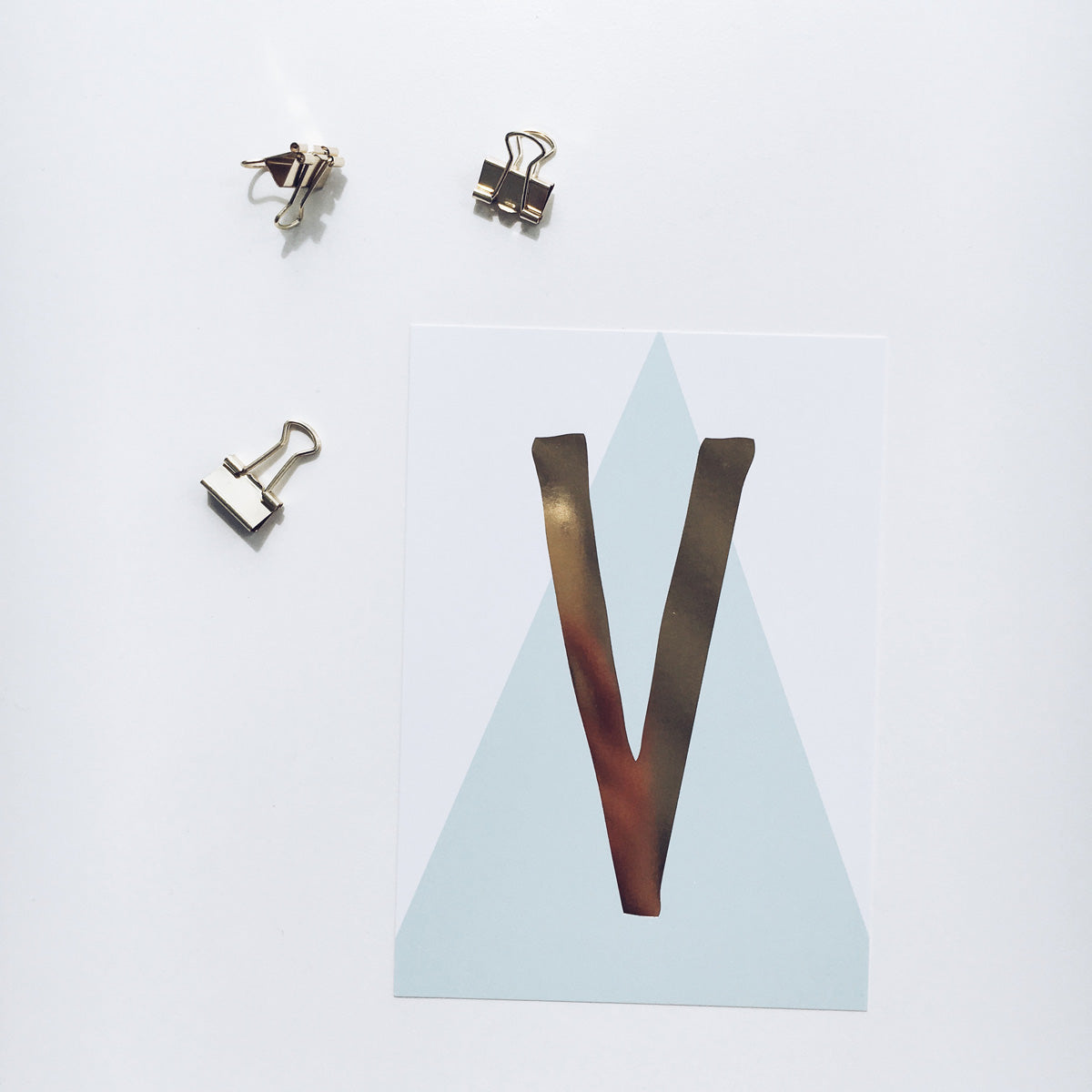 Postkarte „V