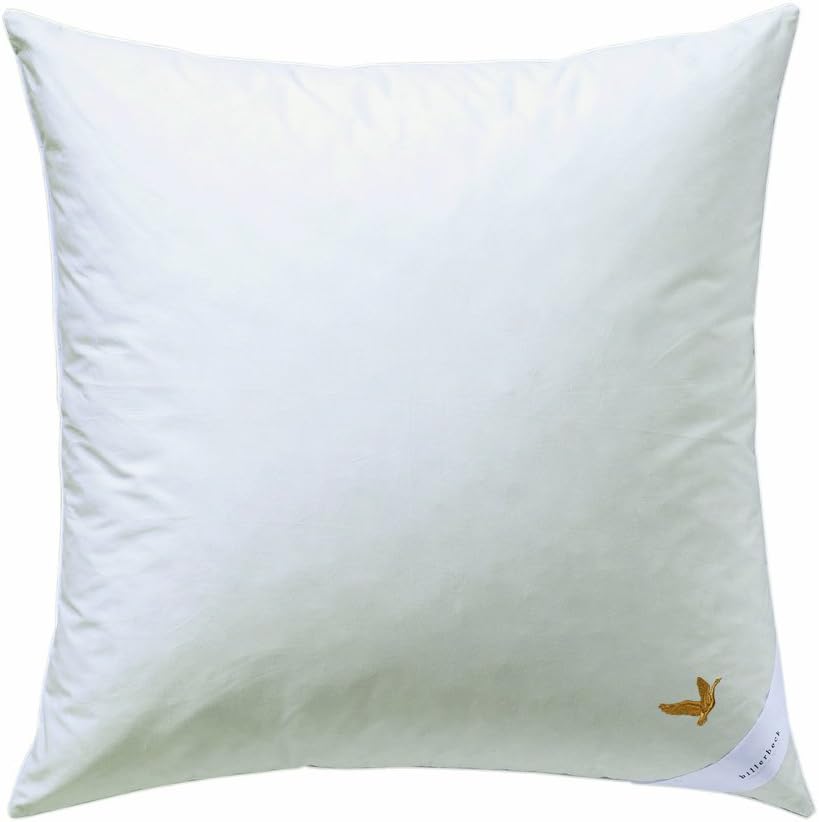 Billerbeck Daunendecke E04 Gold-Edition Mono Medium - Ganzjahresdecke - 155x220 cm & Daunenkissen E04 Gold-Edition 30 080x080 cm, Weiß