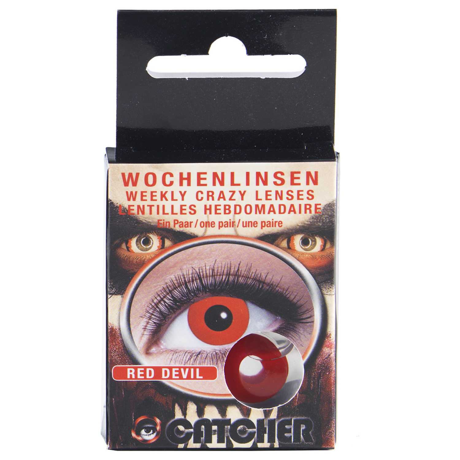 Kontaktlinsen Halloween Red Devil