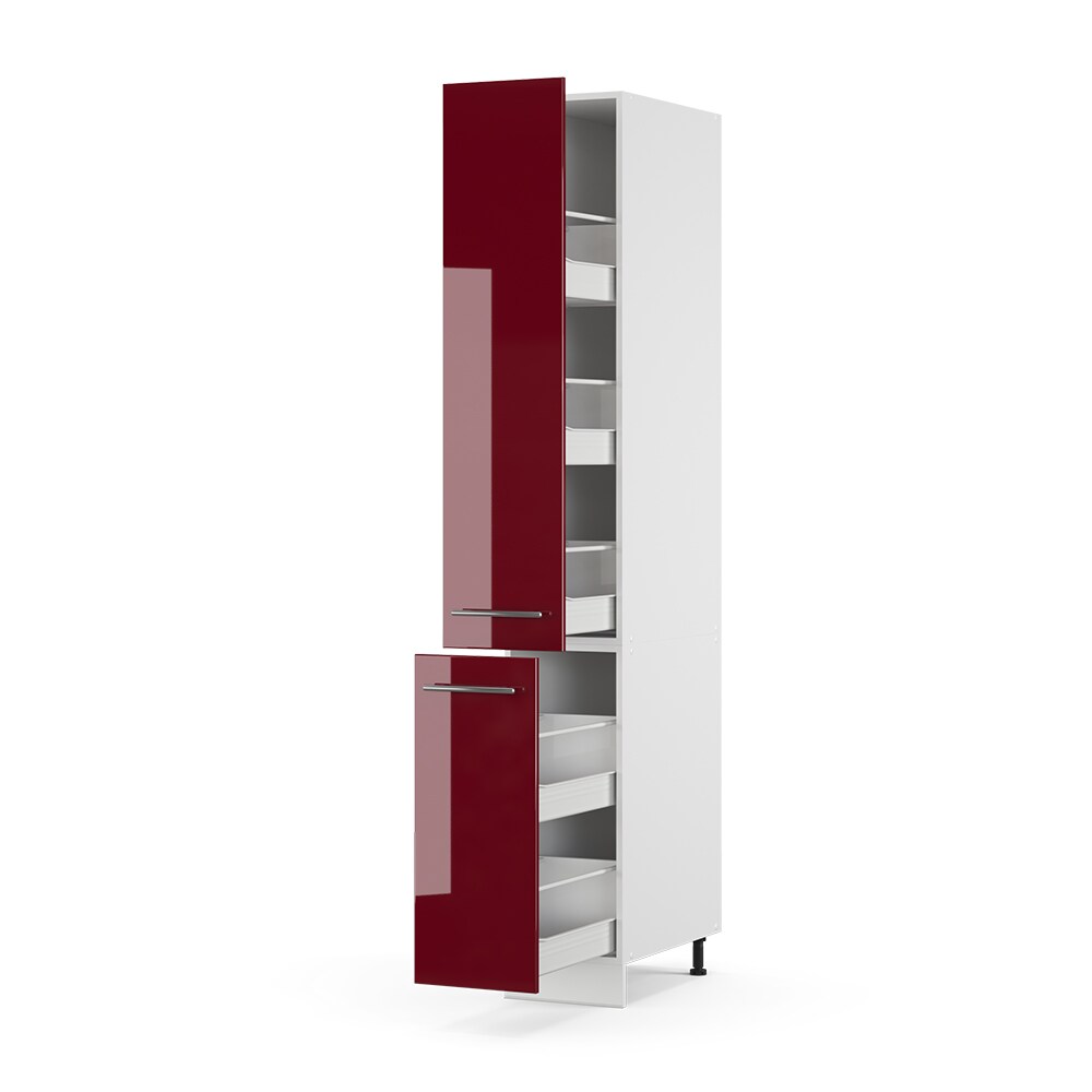 Vicco Apothekerhochschrank 30 cm Anthrazit Hochglanz Küchenschrank Hochschrank Küchenzeile Fame-Line