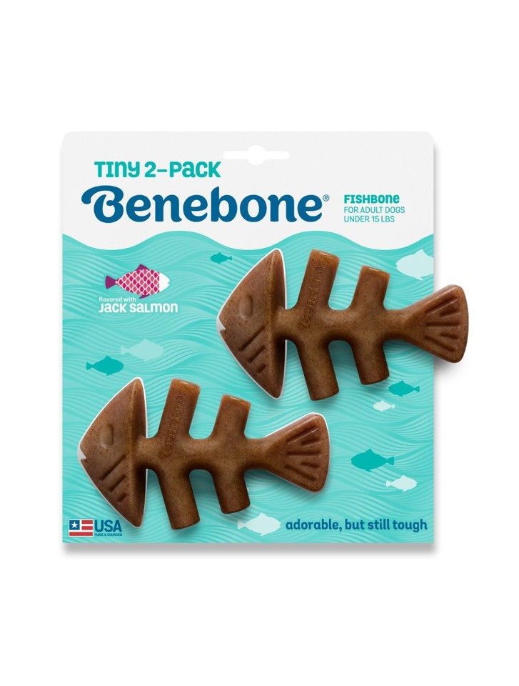 Benebone- Fishbone 2-Pak Mini 12cm -