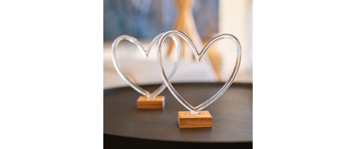 Glasi Hergiswil Dekofigur »Cuore Valentina 245 x 227 mm«