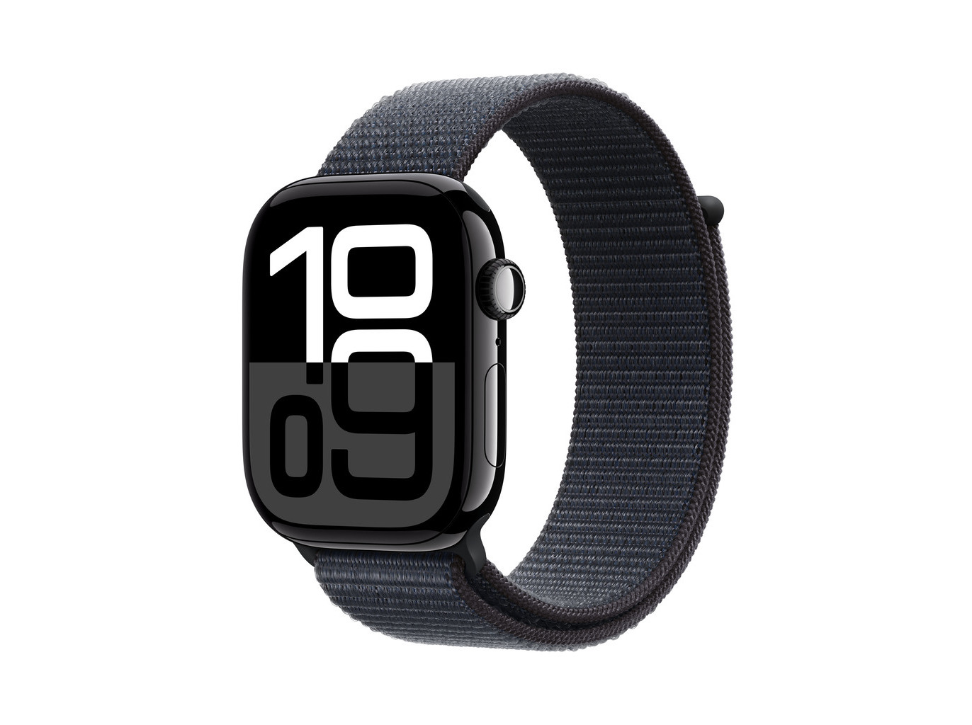 APPLE WATCH10 GPS 46MM ALUMÍNIO PRETO BRILHANTE COM LOOP DESPORTIVA TINTA